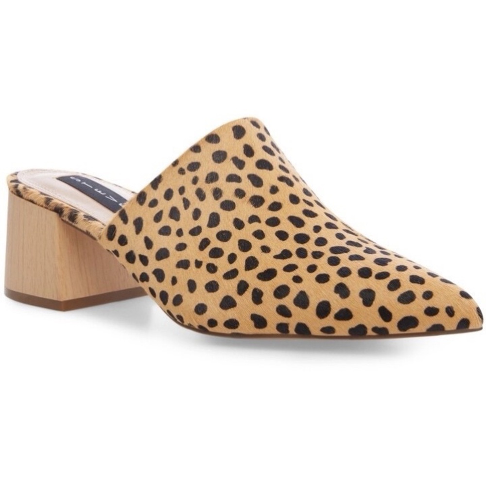 Steven Cheetah Calf Hair Pointed Heels Sz 10
